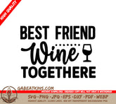 Best Friend Wine SVG Design SVG